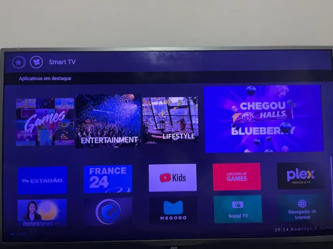 TV Phillips Smart TV 50 polegadas 4K - UHD Modelo 50PUG6513/78