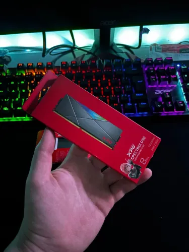 MEMÓRIA GAMER DDR4 XPG SPECTRIX D50 RGB, 2X8GB (16GB) 3200MHZ CL16
