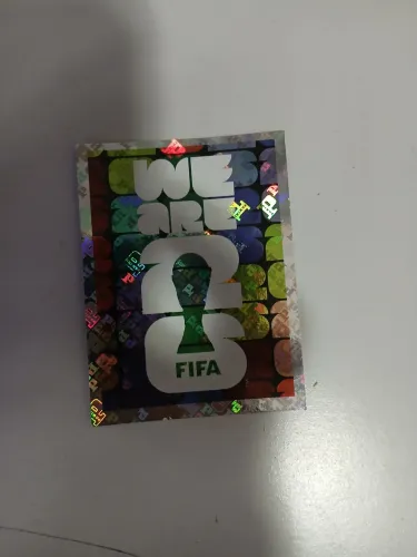 Figurinha holograma troféu Copa 2026 Panini