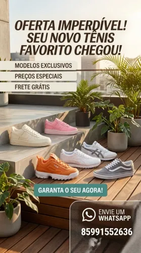 Tênis esportivos e casuais