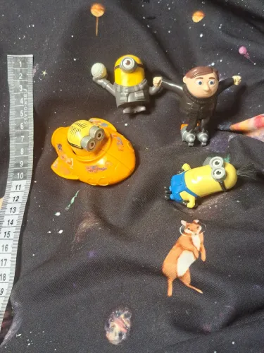 Kit dos minions e meu malvado favorito de figure action promocional malvado Donalds