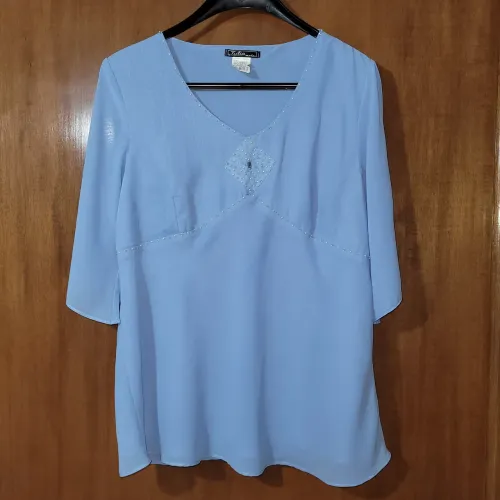 Blusa azul plus size - Usada