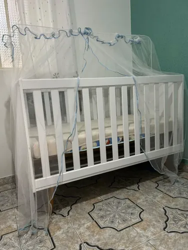 Berço americano - novo, colchão novo, mosqueteiro. 