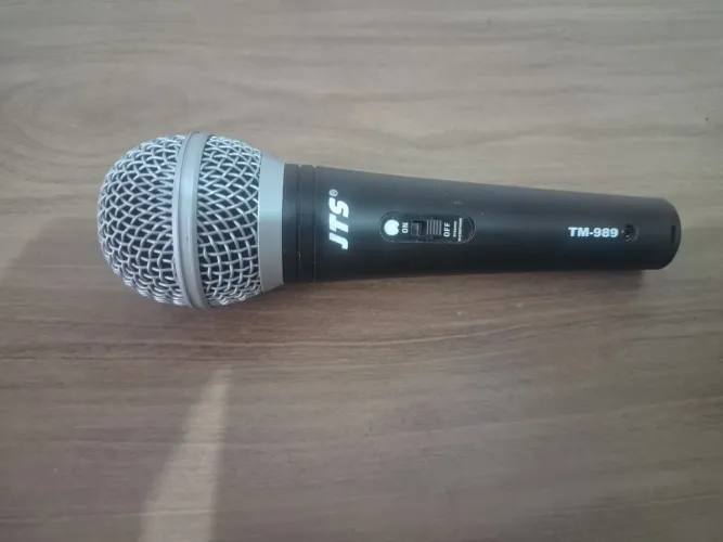 Microfone Jts 989 com fio novo