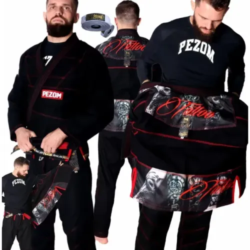Kimono Jiu-Jitsu Pezom A3 + Faixa Branca - Reforçado e 50% Forrado