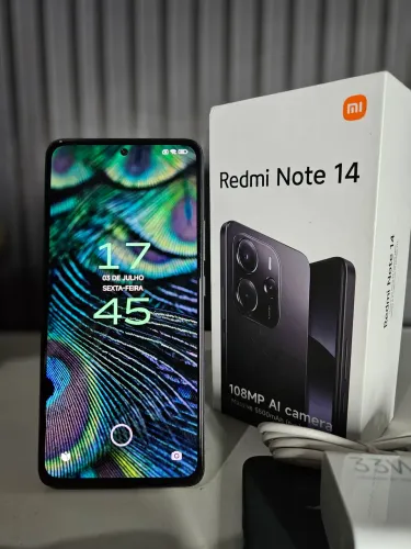 Redmi note 14 256/8 todo original com caixa capinha e carregador original