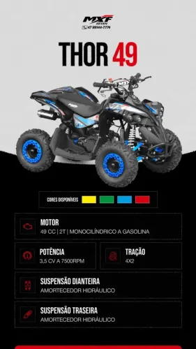 Mini Quadriciclo MXF Thor 49cc