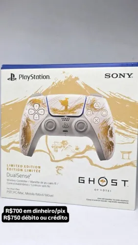Controle ps5 edição limitada Ghost of Yotei disponível