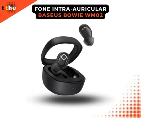 Fone Baseus-Bowie WM02 Bluetooth 5.3 Verdadeiro Mini Fone De Ouvido Sem Fio, 