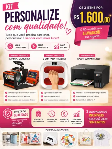 KIT para sublimação 