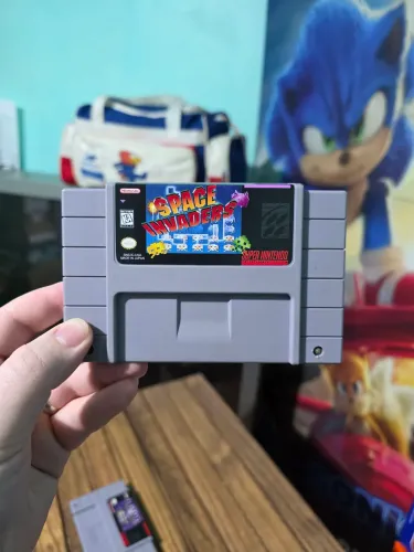 Cartucho Space Invaders (Original) - Super Nintendo