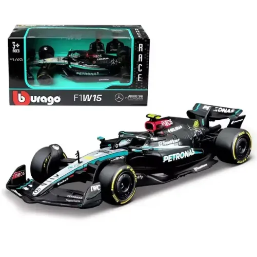 Miniatura F1 Burago (1:43) - Mercedes AMG Petronas- Modelo F1w15 #44 Lewis Hamilton