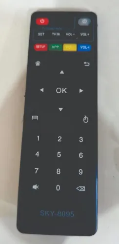 Controle Remoto para TV Box modelo Linksky SKY-8095