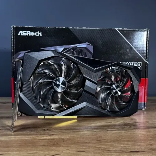 Placa de Vídeo ASRock Radeon RX 6600 8GB GDDR6 Na Caixa.