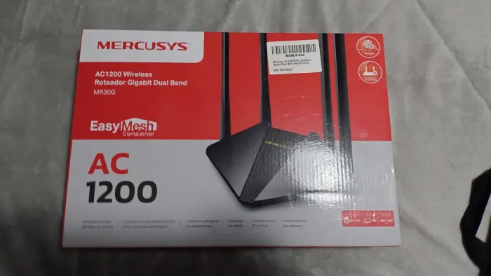 Roteador Mercusys MR30G AC1200 Gigabit Dual Band + Caixa