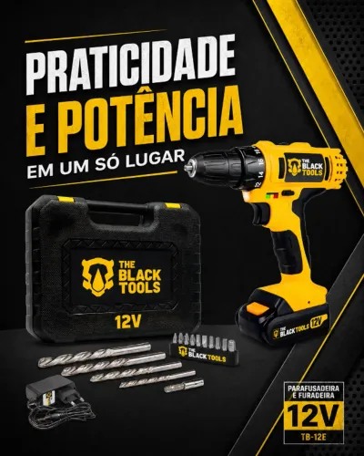 Parafusadeira e Furadeira TB-12E