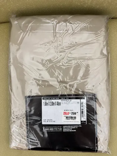Lençol com Elástico Queen Kacyumara Satinée 300 Fios 100% Algodão Egípcio Novo