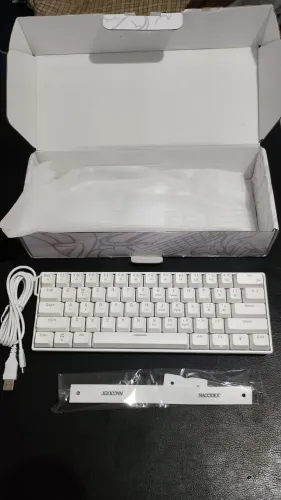 Teclado Mecânico Gamer Ajazz NK61 (Novo/Lacrado) - Switch Red e RGB