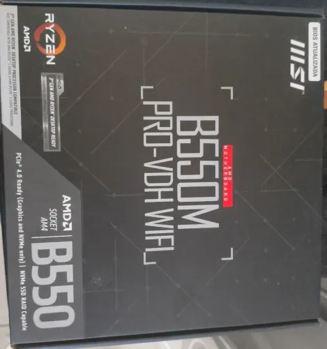 Placa Mãe MSI B550M PRO-VDH Wifi