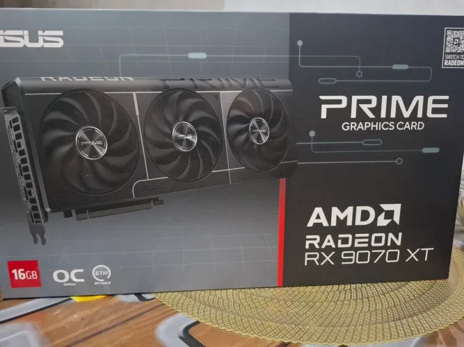 Placa de video rx 9070xt 16gb asus prime