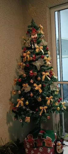 Árvore de natal decorada 1,20 m
