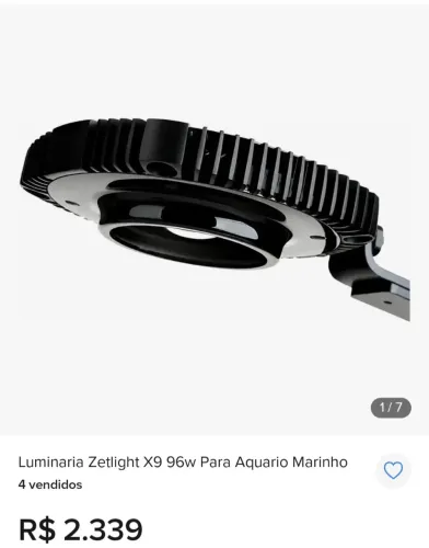 Luminária Zetlight x9 96w