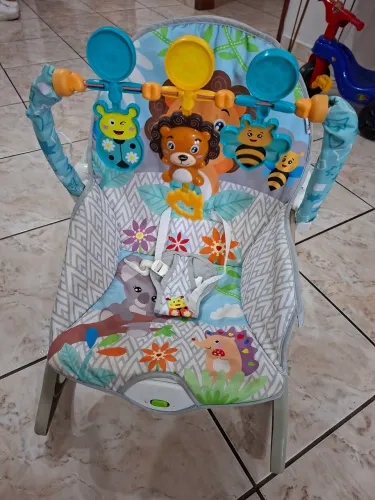 Cadeira De Descanso Vibratória Funtime Maxibaby 18kgs - Leão
