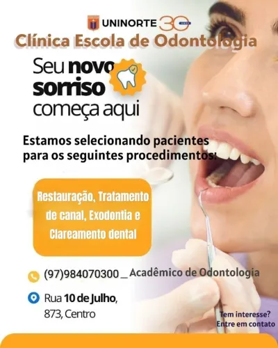 Seleção de pacientes p/ Tratamento odontológico na(Clínica Escola de Odontologia UniNorte)