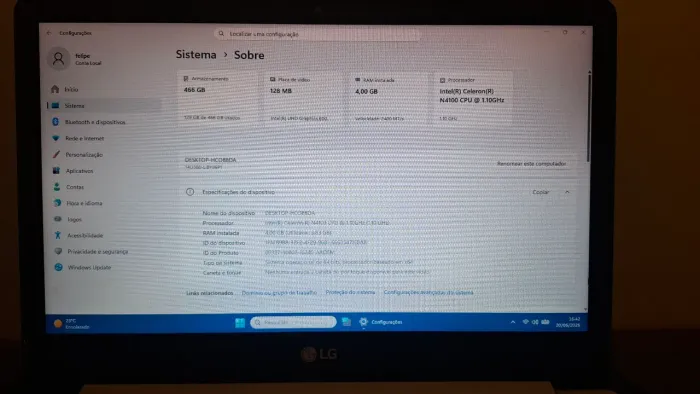 Notebook Lg-15u340 alguns pequenos detalhes, fonte original 