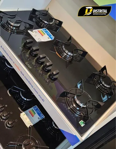 Fogão Cooktop 5 Bocas Utop Novo