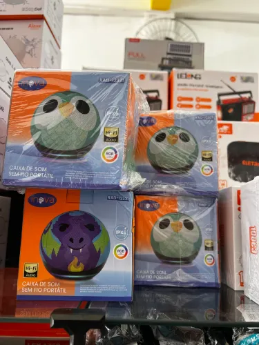 Caixa de Som Sem fio portátil Hi-fi RGB