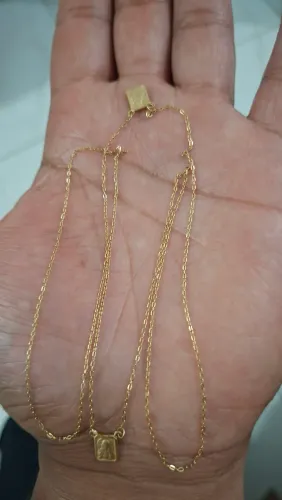Vendo correntinha em ouro 18k 750 65cm  sem detalhes 