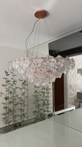Lustre cobre para sala de jantar 