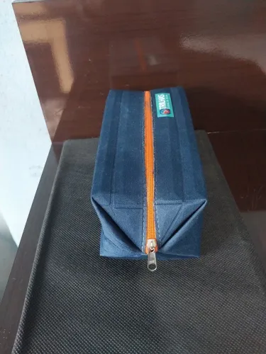 Bolsa Necessaire Estojo Escolar Azul Marinho