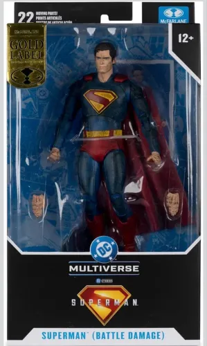 DC Multiverse Superman Dano de Batalha (Filme Superman) Etiqueta Dourada McFarlane Toys