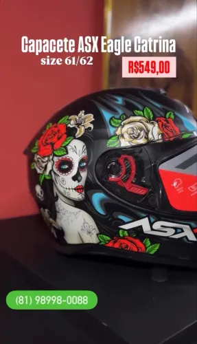 CAPACETE ASX EAGLE CATRINA