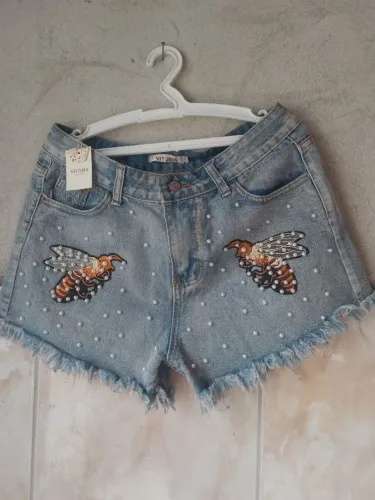 Shots jeans, tamanho G, Novo