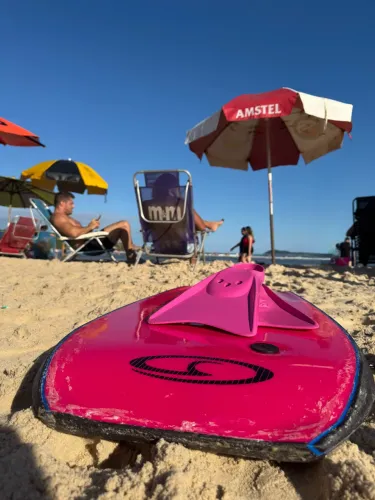 Bodyboard Genesis Pro Rosa com Preto- Pouquíssimo Uso
