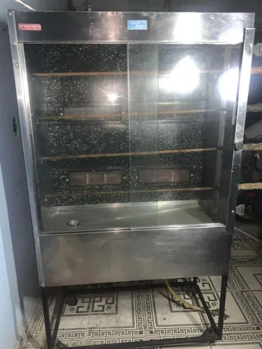 Máquina de assar frango, capacidade de 20 frangos 