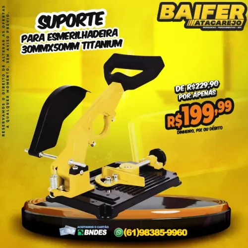 Suporte Para Esmerilhadeira 30mmx50mm Titanium