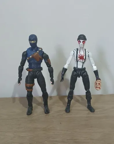 Bonecos mercenário e muso demolidor renascido dupla custom
