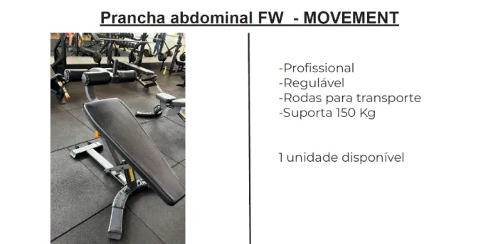 Prancha abdominal FW - MOVEMENT