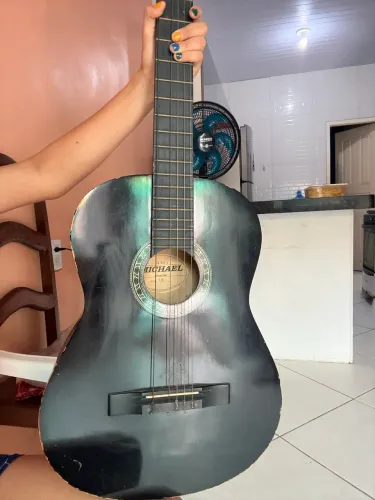 Violão Michael VM22 preto usado (preço negociável)