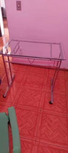 Mesa Escrivaninha de Vidro 