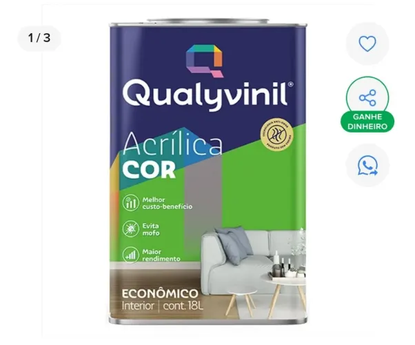 Tinta várias cores