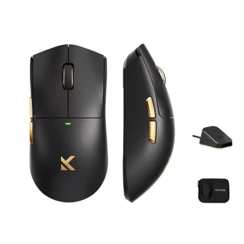 Mouse Gamer Mchose K7 Ultra 8000Hz Sem Fio PAW3950 - Dock de Carregamento - Novo, Lacrado