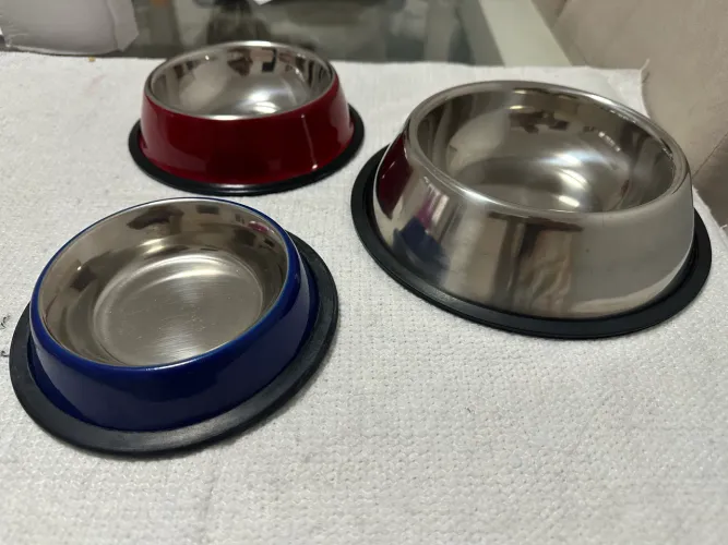 Comedouros em Inox 3 tamanhos