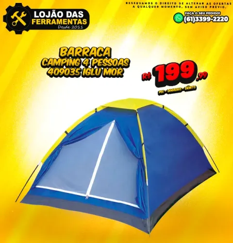 Barraca Camping 4 Pessoas 409035 Iglu Mor