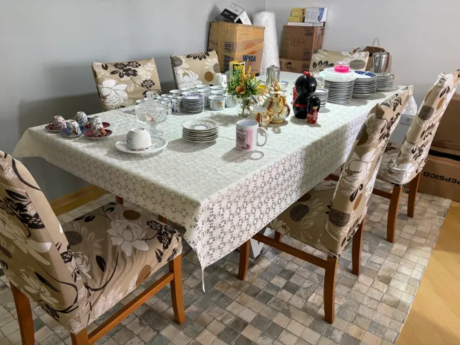 mesa de jantar com 6 cadeiras