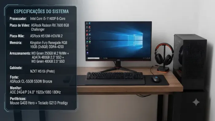 COMPUTADOR PC GAMER